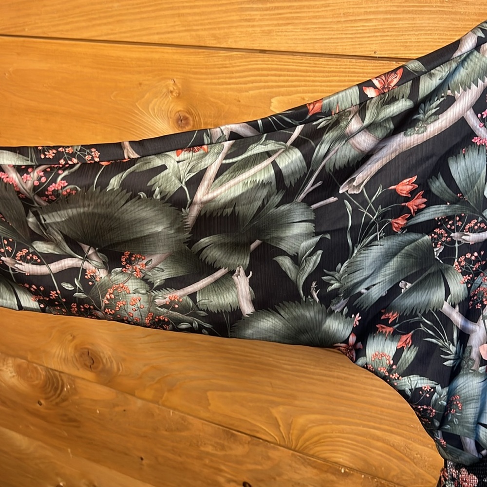 Johanna Ortiz H&M Women’s Floral Dress Long Sleeve Tropical Bohemian Medium Chic - Picture 6 of 12